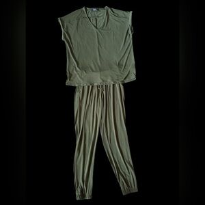 Casual Olive Women's Jogger Set